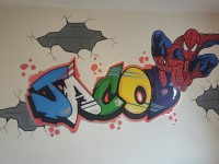 Spiderman wall. Art